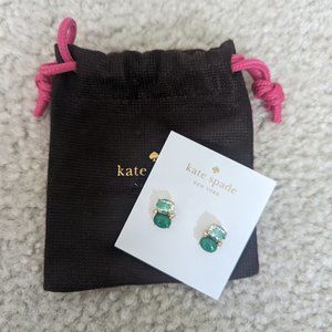 Kate Spade Green Stone Earrings